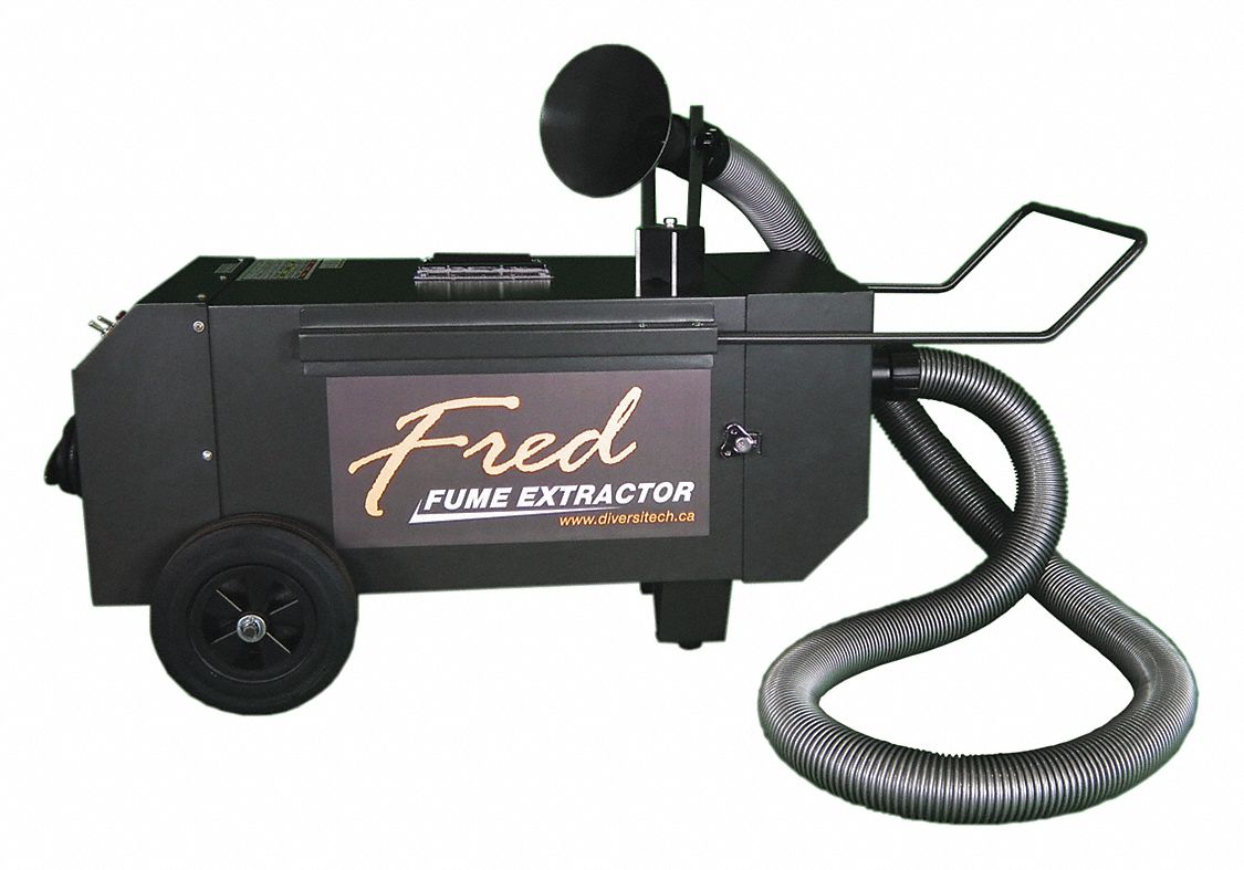 FUME EXTRACTOR, INPUT 120 V, 13 A, 6 FT CORD, 10 X 12 X 12 1/2 IN, NANOFIBER