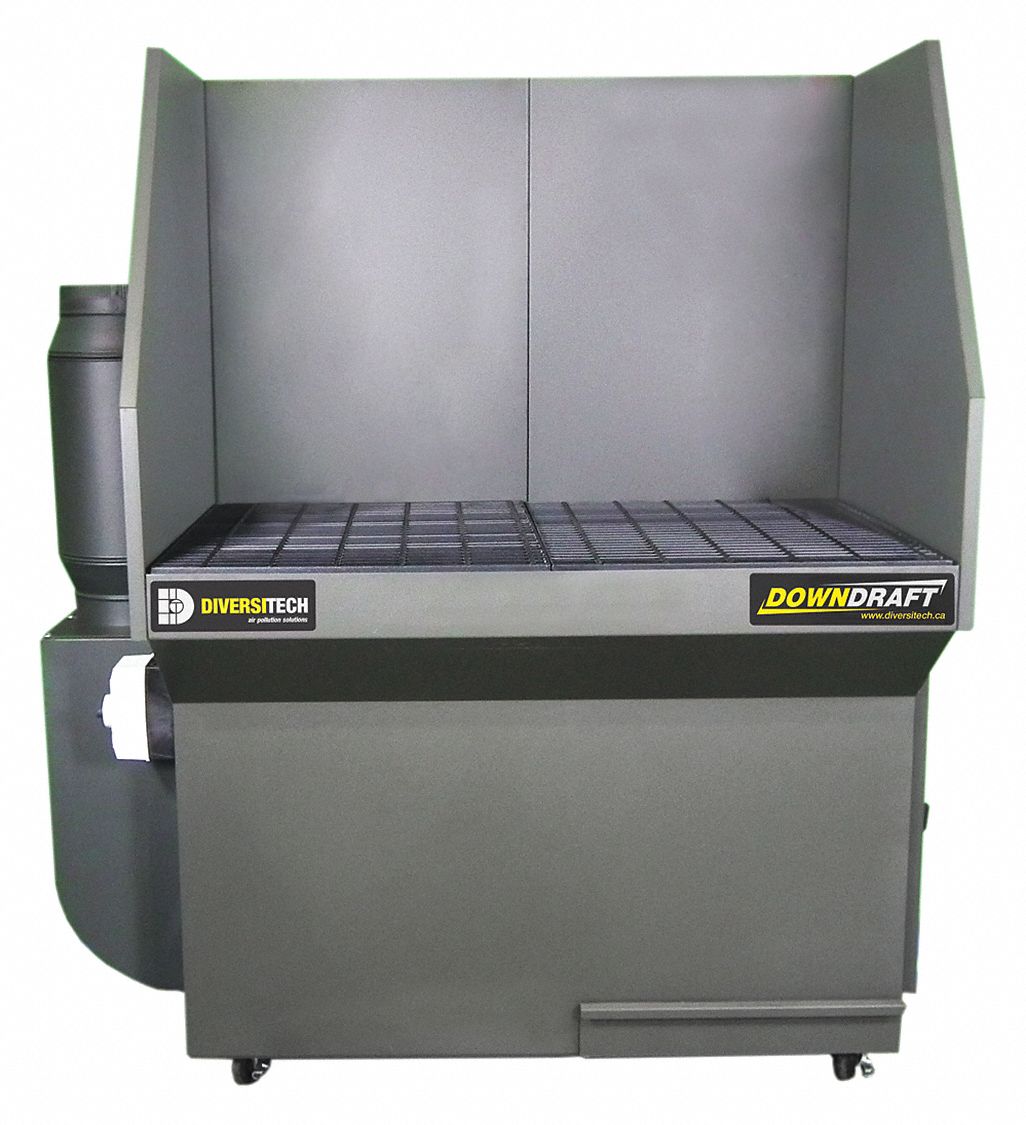 DOWNDRAFT TABLE KIT, WELD/GRIND, 3 PHASE, CSA CERT, INPUT 460 V, 57 X 68 1/2 X 32 IN, NANOFIBRE