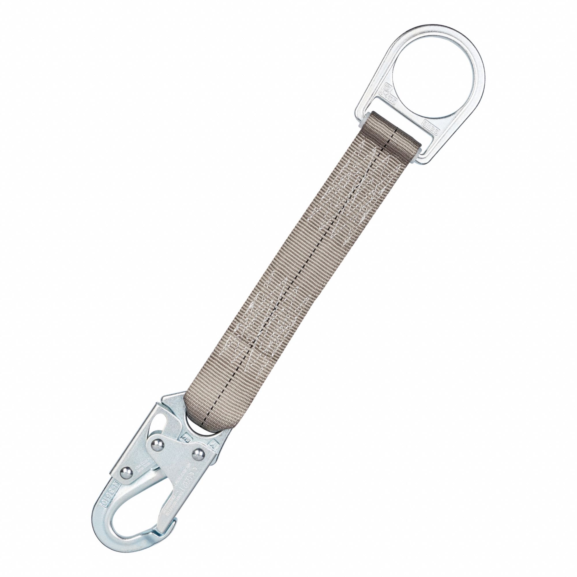 D-Ring Extender: Gen Purpose Harnesses, Universal, 310 lb Wt Capacity, Steel, Polyester