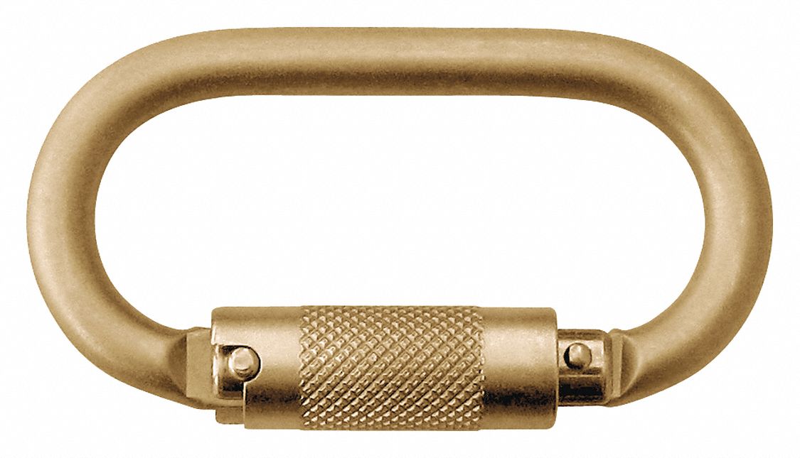 3M DBISALA Carabiner, Triple Action Auto Lock, Bronze 40C3483100107