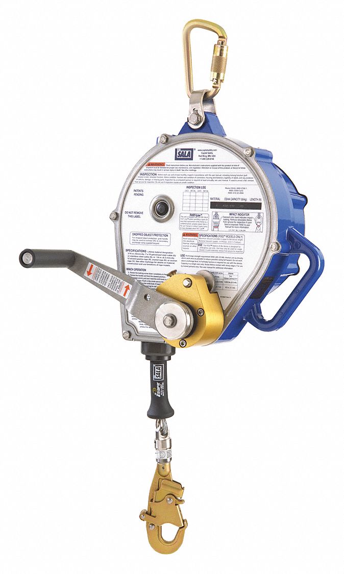 3M DBI-SALA Integrated Rescue Self-Retracting Lifeline: 420 Lb Wt ...