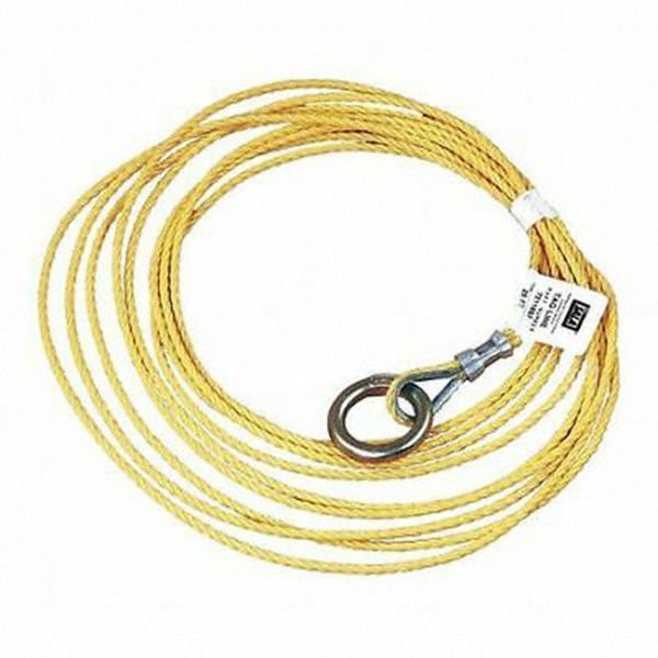 Fall Rescue Rope: 150 ft Overall Lg, 1/4 in Rope Dia, Polypropylene, Tagline 150 O-Ring
