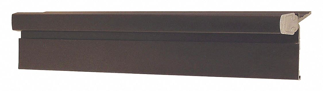 Piano Hinge: Aluminum, 95 in Leaf Ht, 2 in Leaf Wd, Screw-On