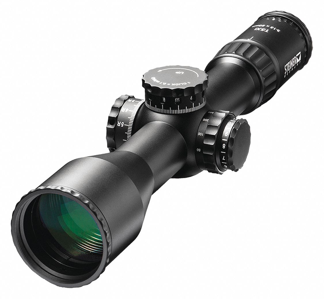 STEINER OPTICS Rifle Scope, 3x to 15x Magnification, 50 mm Objective