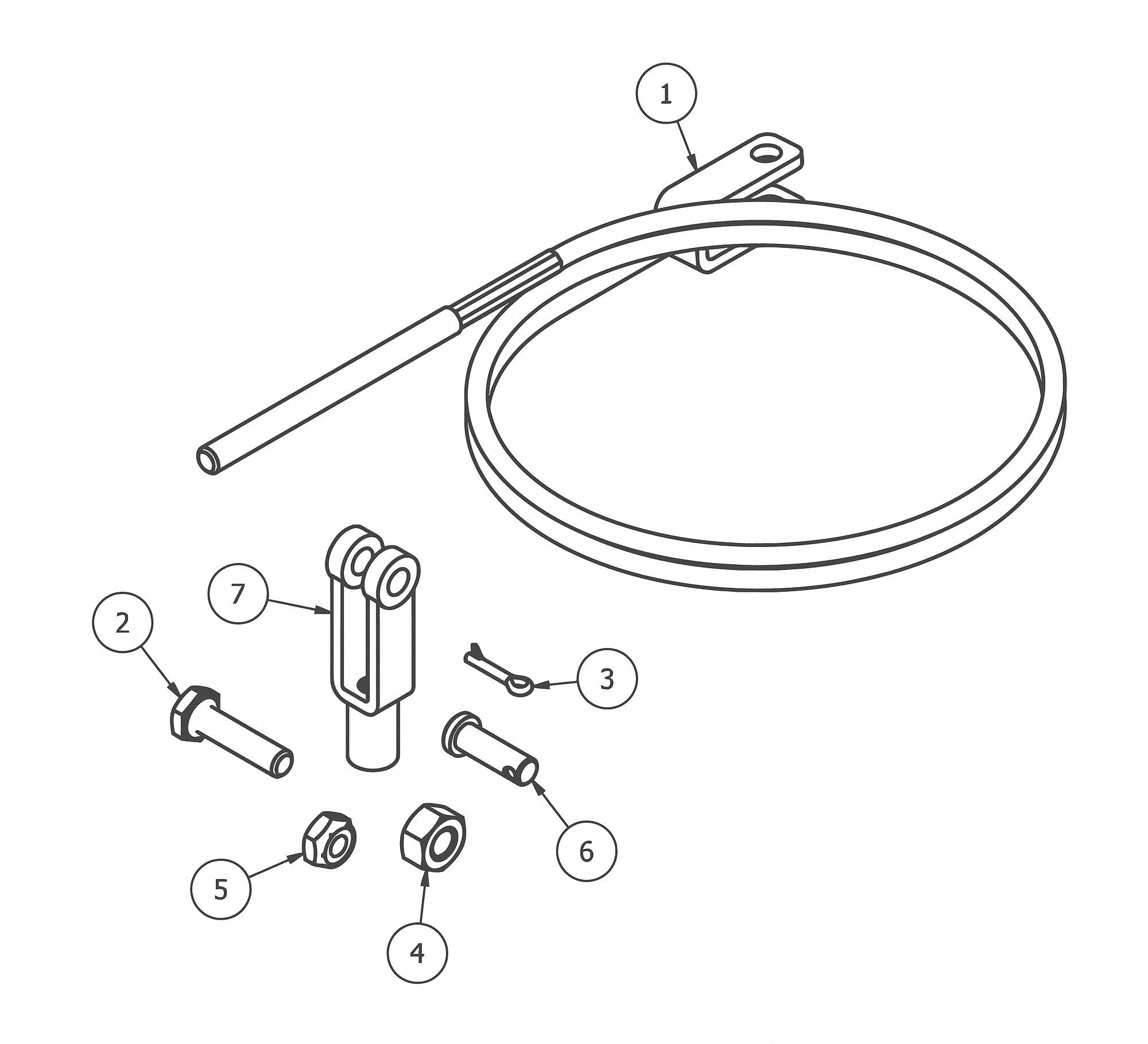 Cable Kit, with A5 Style Handle