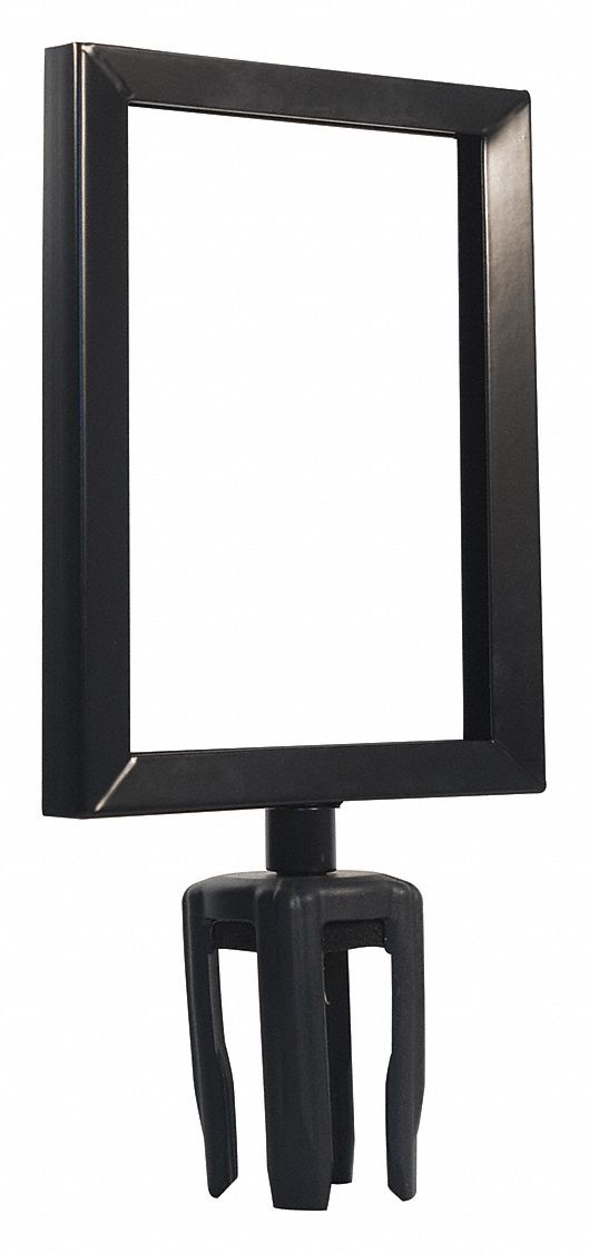 SIGN FRAME,11IN.HX8-1/2IN.L,BLACK