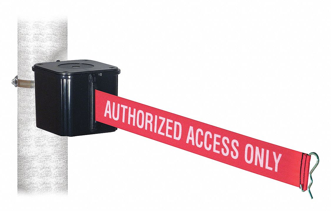 Retractable Belt Barrier, Single Belt