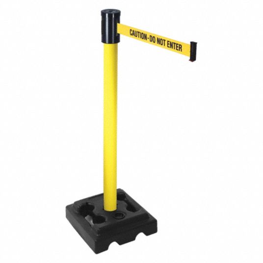 RETRACTA-BELT, Yellow with Black Text, Caution - Do Not Enter, Barrier ...