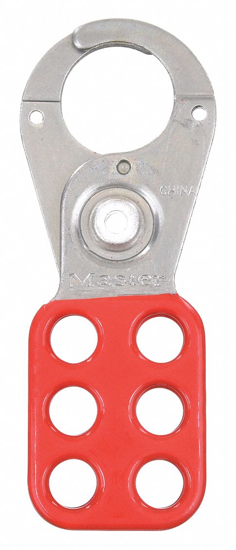 MASTER LOCK, Std Hasp, 1 in Opening Size, Lockout Hasp - 40CL93