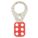 LOCKOUT HASP, SNAP-ON, RED, STEEL, 5 IN LENGTH