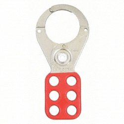 LOCKOUT HASP, 1-1/2 INCH INSIDE JAW DIAMETER, 5 IN L X 1-1/2 IN W, OSHA 1910.147