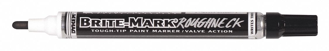 Liquid Paint Marker: 1.3 mm Tip Wd, Fiber Nib, Black, Point