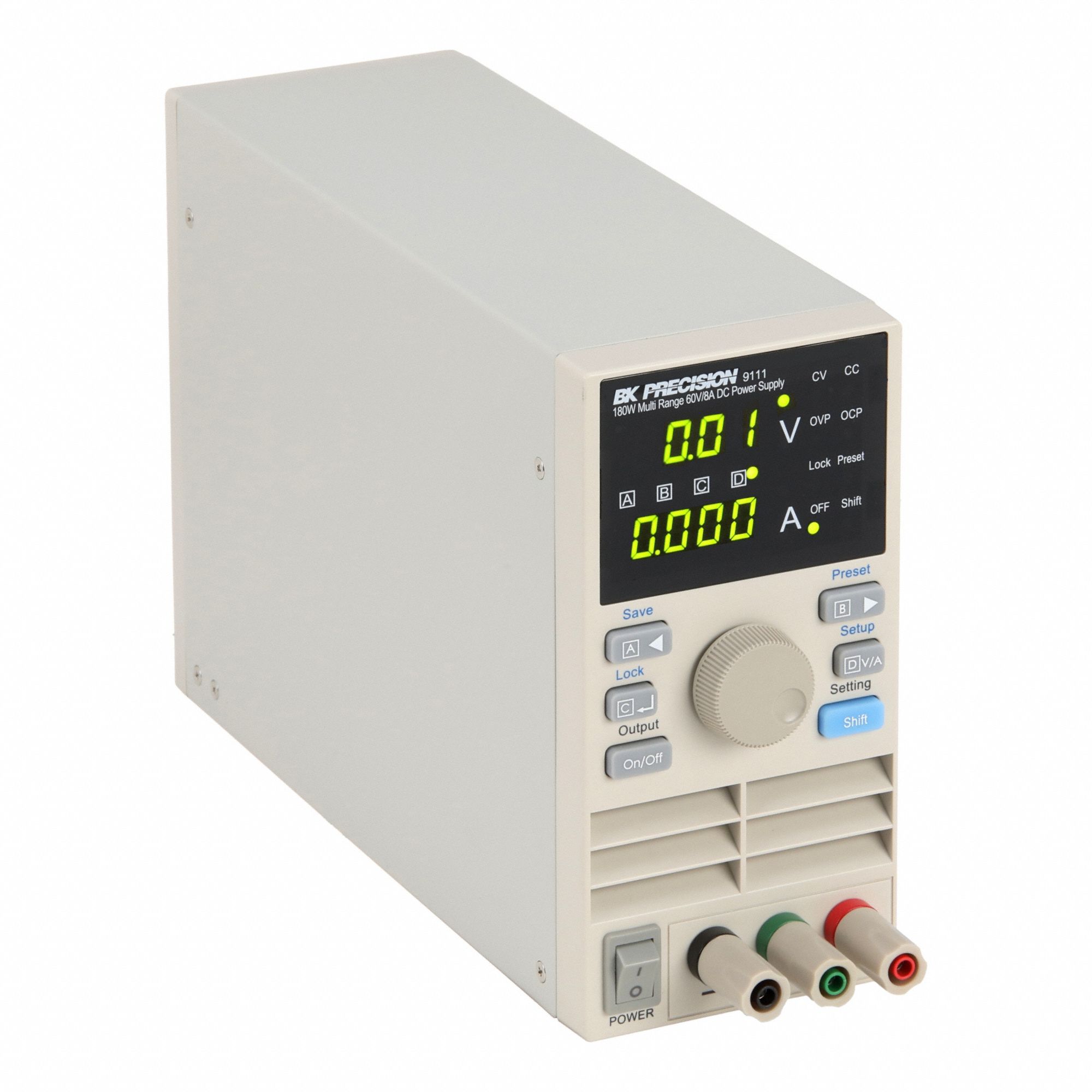 DC Power Supply: Multi-Range DC, 6.9 in H x 3.47 in W x 11.11 in D, Not Certified, LED