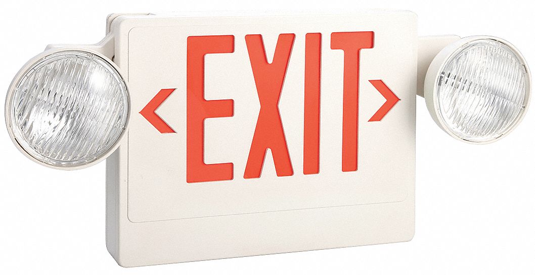 Exit Sign w/Emergency Lights LED 5.4W
