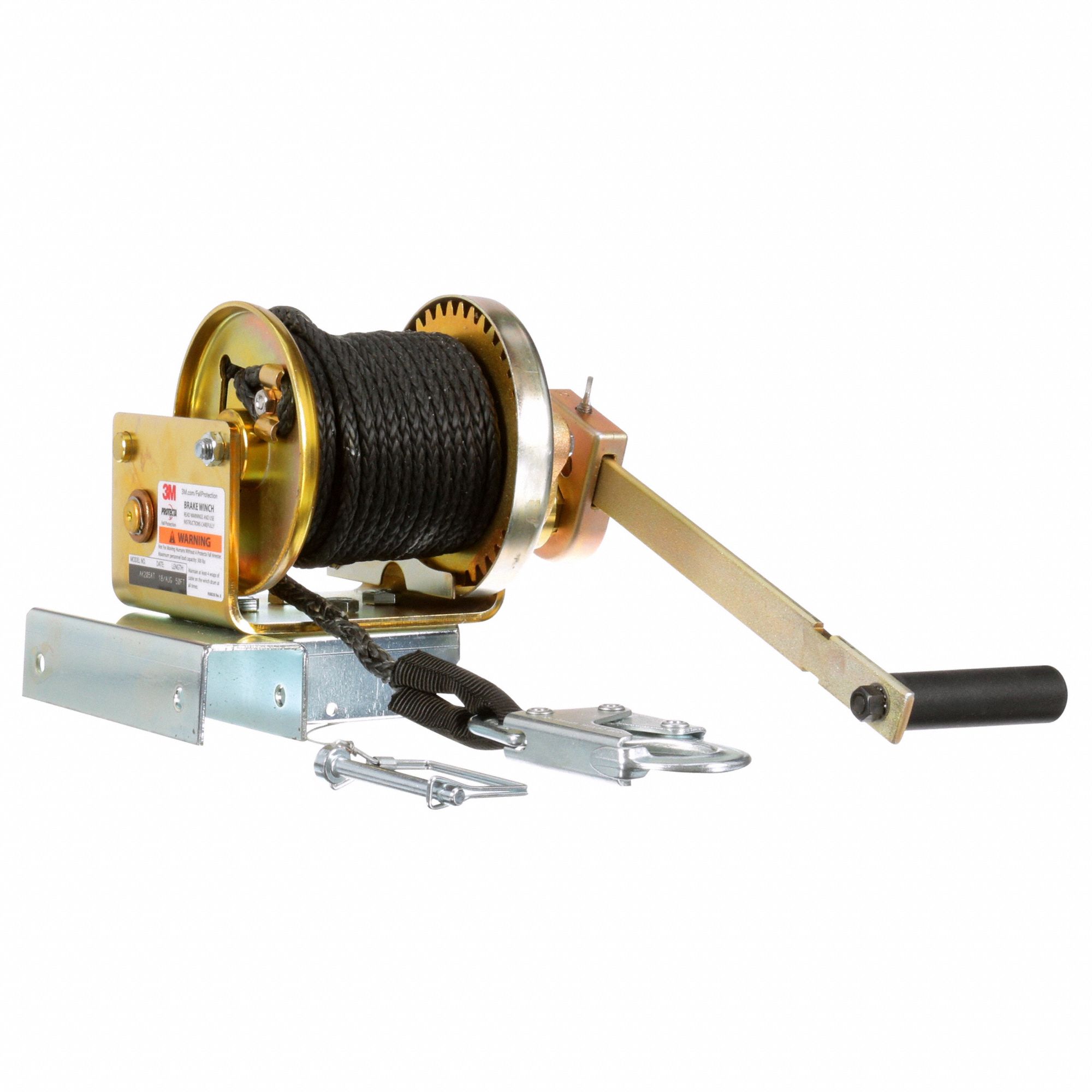 3M DBISALA, 310 lb Winch Wt Cap, 50 ft Cable Lg, Winch,50 Fiber Rope