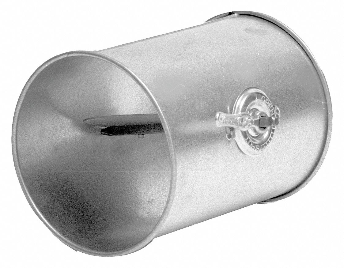 NORDFAB, 10 in Duct Fitting Dia, 13 in Duct Fitting Lg, Butterfly Valve