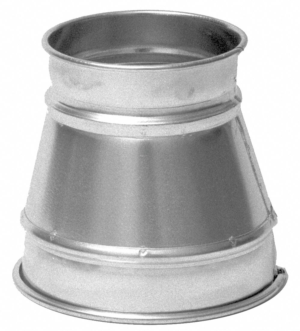 12 x 8 Duct Fitting Diameter Galvanized Steel Reducer 8 Duct Fitting Length