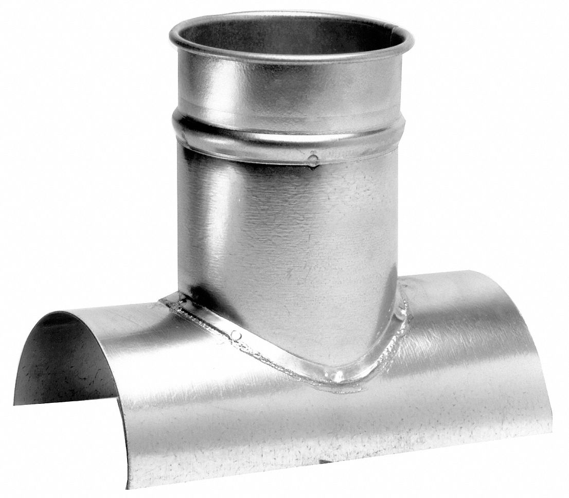 Nordfab Galvanized Steel Tap In 10 In X 8 In Duct Fitting Diameter 12 In Duct Fitting Length 