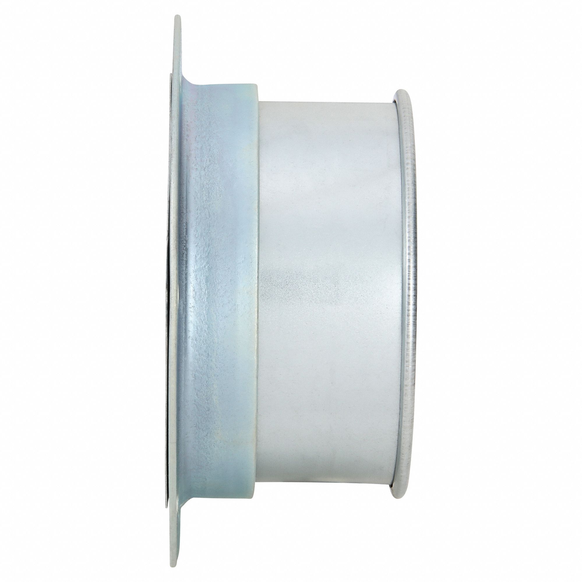 Angle Flange Adapter: Steel, For 6 in Duct Dia, 3 1/2 in Overall Lg, 6 1/8 in Flange Inner Dia