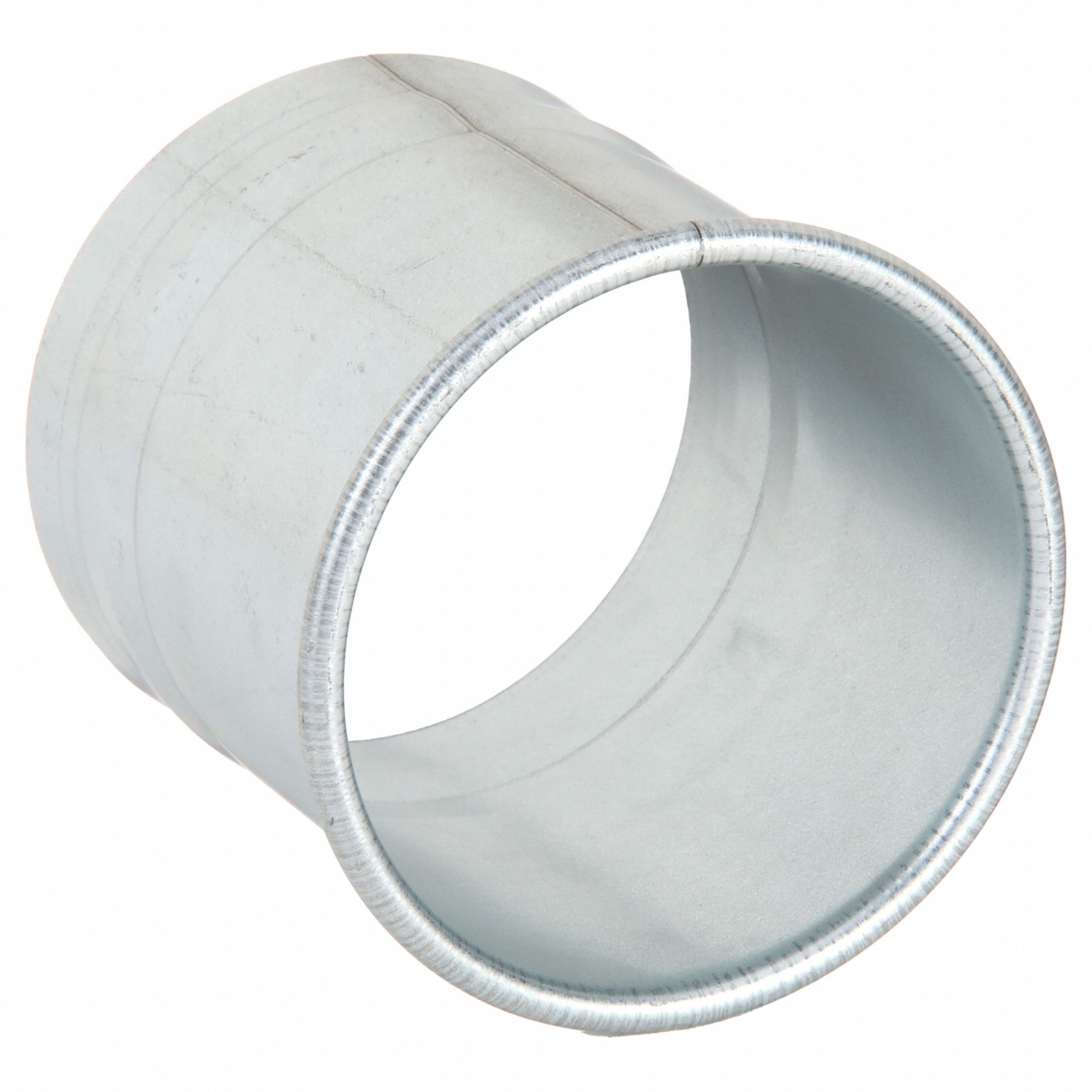 Hose Adapter: Steel, For 4 in Duct Dia, 4 in Overall Lg, 4 in Outlet Dia, 22 ga Material Thick