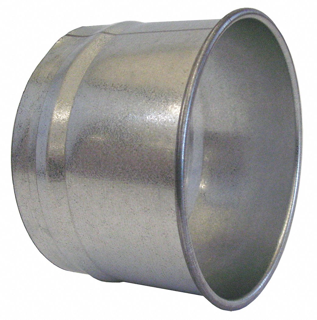 Nordfab Galvanized Steel Hose Adapter 10 In Duct Fitting Diameter 4 In Duct Fitting Length 