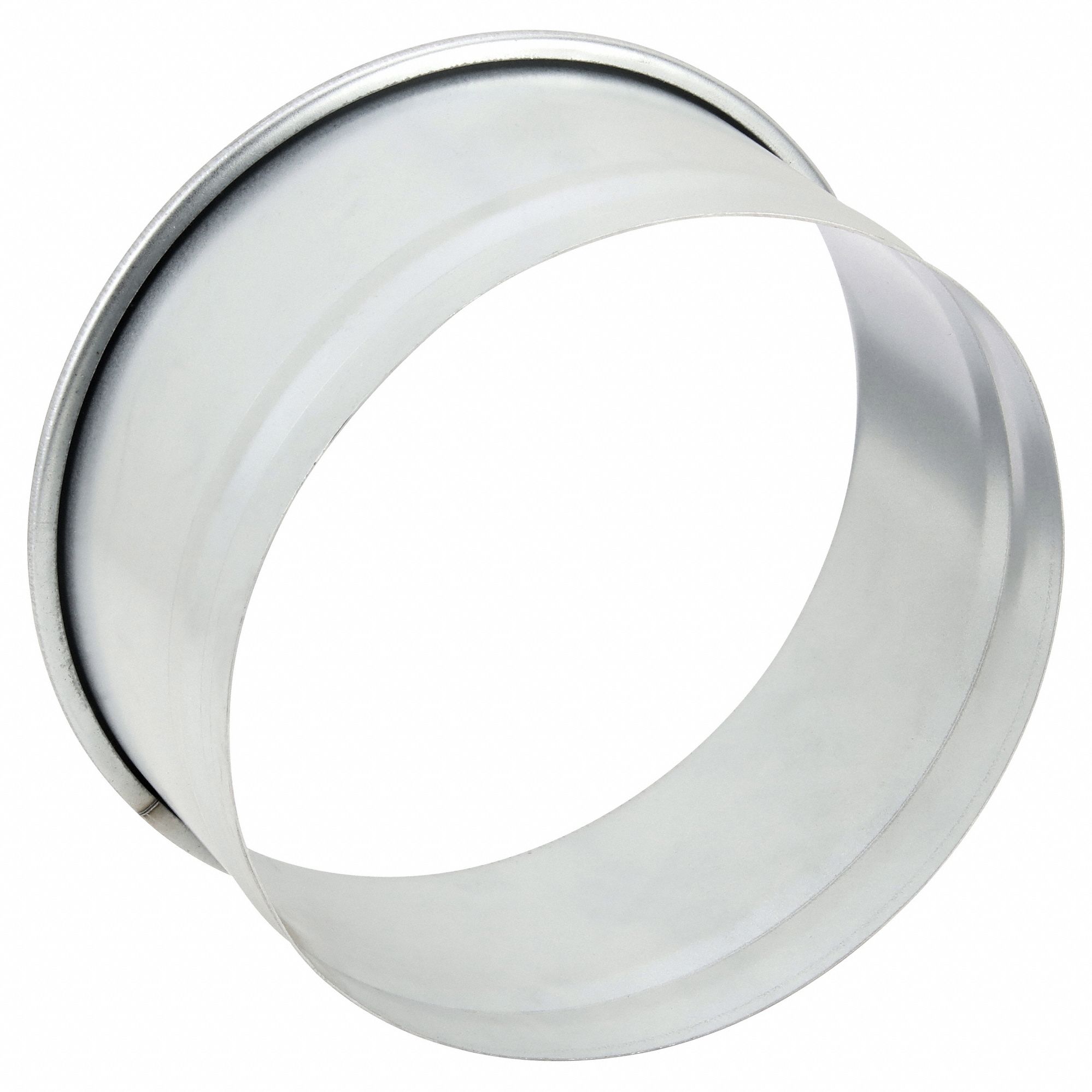 Hose Adapter: Steel, For 8 in Duct Dia, 4 in Overall Lg, 8 in Outlet Dia, 22 ga Material Thick