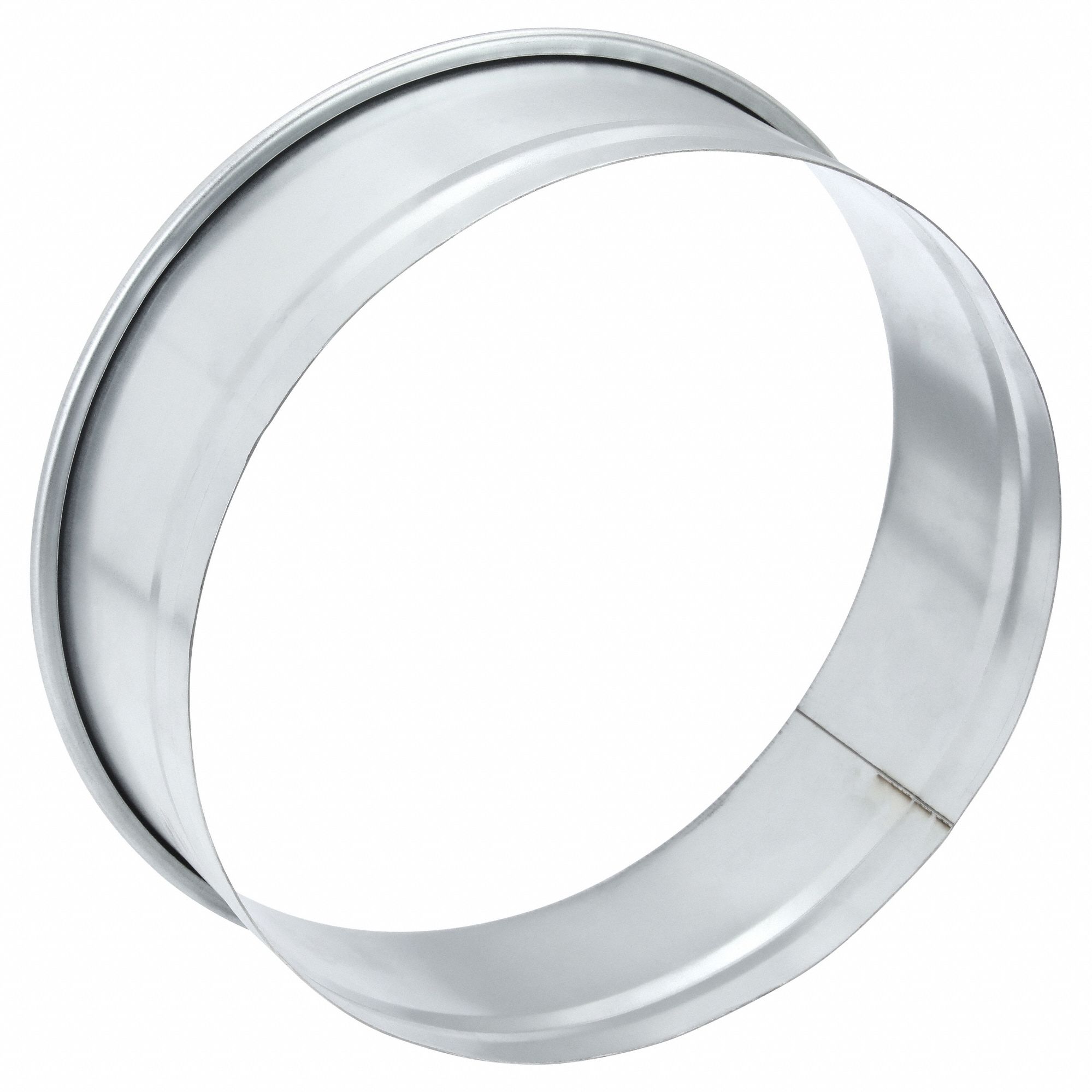 Hose Adapter: Steel, For 12 in Duct Dia, 4 in Overall Lg, 12 in Outlet Dia, 22 ga Material Thick