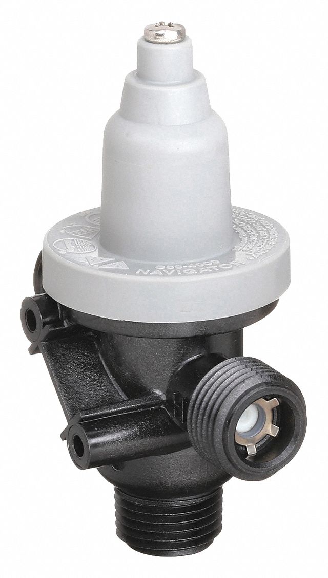 THERMOSTATIC MIXING VALVE: ½ IN INLET CONNECTION SIZE, ½ IN OUTLET CONNECTION SIZE