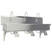 Wall-Mounted, Three-Person Hand Sinks & Hand Wash Stations With Faucets