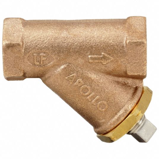 APOLLO Y Strainer: Bronze, 3/4 in, NPT, Mesh, 16 mesh, 400 psi @ 150°F, 3  1/4 in Ht