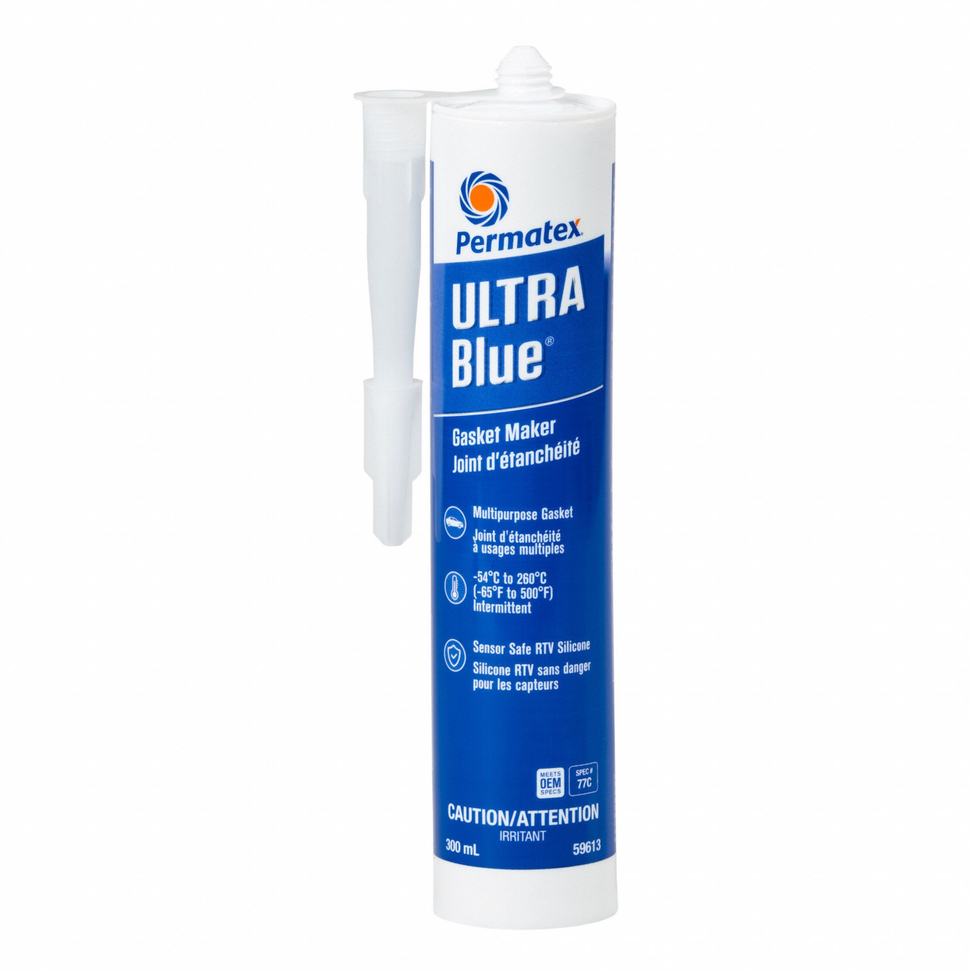 Joint d'étanchéité en silicone, bleu, 80ml de PERMATEX