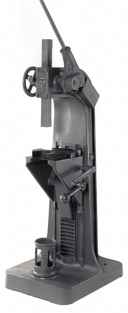 Arbor Press for Kydex, Hand operated ratcheting lever presses