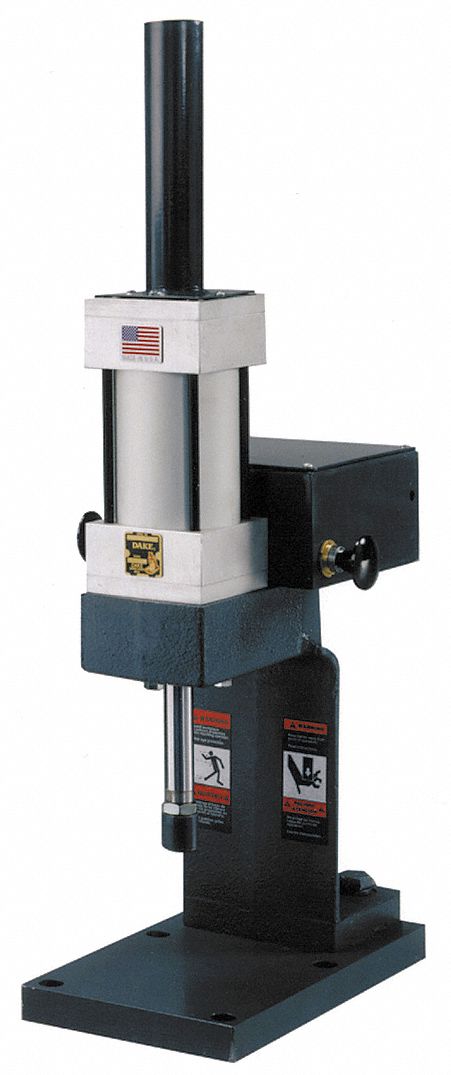 DAKE CORPORATION Pneumatic Hydraulic Press, 1 Ton - 40F073 