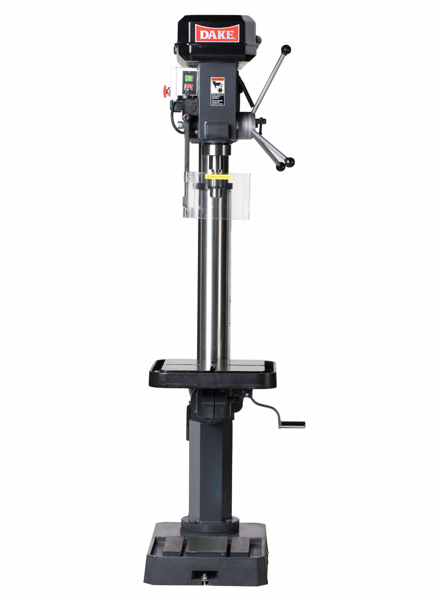 DAKE CORPORATION 2 Motor HP Floor Drill Press, Belt Drive Type, 18 in