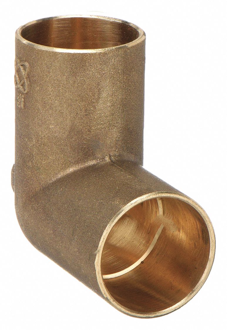 Sweat Fitting Tee: 3/4 in CTS x 1/8 in Pipe x 3/4 in CTS, Cup x FNPT x Cup, Low Lead Bronze