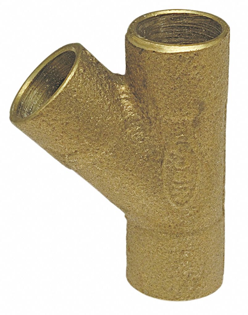 Wye 45 Deg LL Cast Bronze 1 Tube CxCxC