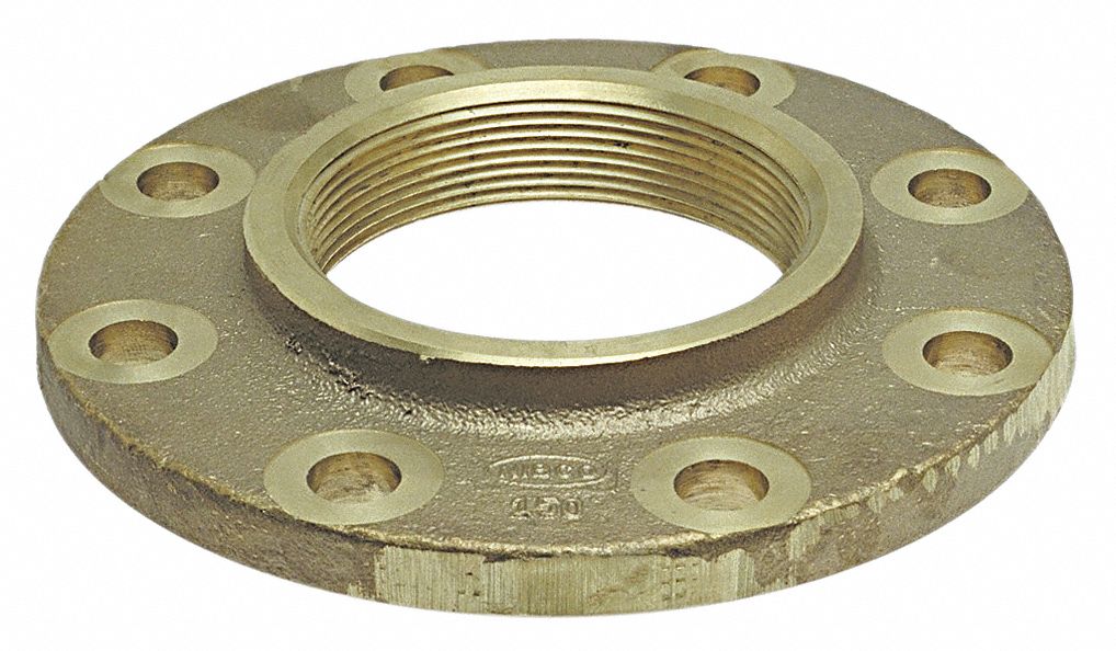 NIBCO Companion Flange Bronze, FNPT x Flange, 2 1/2 in Pipe Size