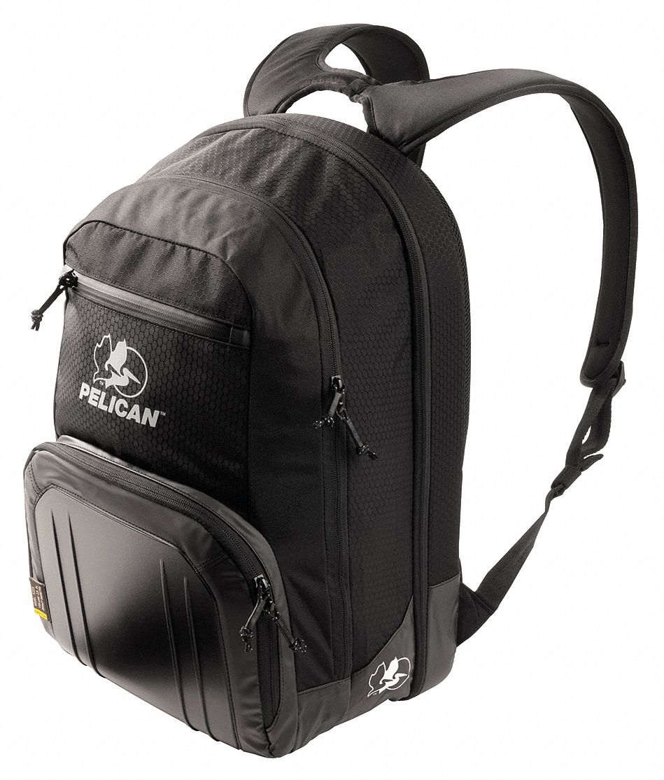 Nylon Laptop Backpack for Laptops Up to 14 in, Black Grainger