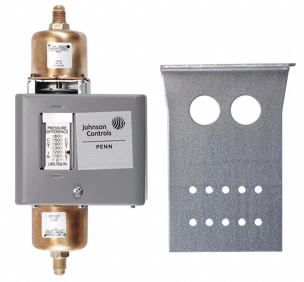 Differential Pressure Control: SPDT, Open/Close on Rise and Fall, 208V/240V, Auto Reset, 1.5 psi