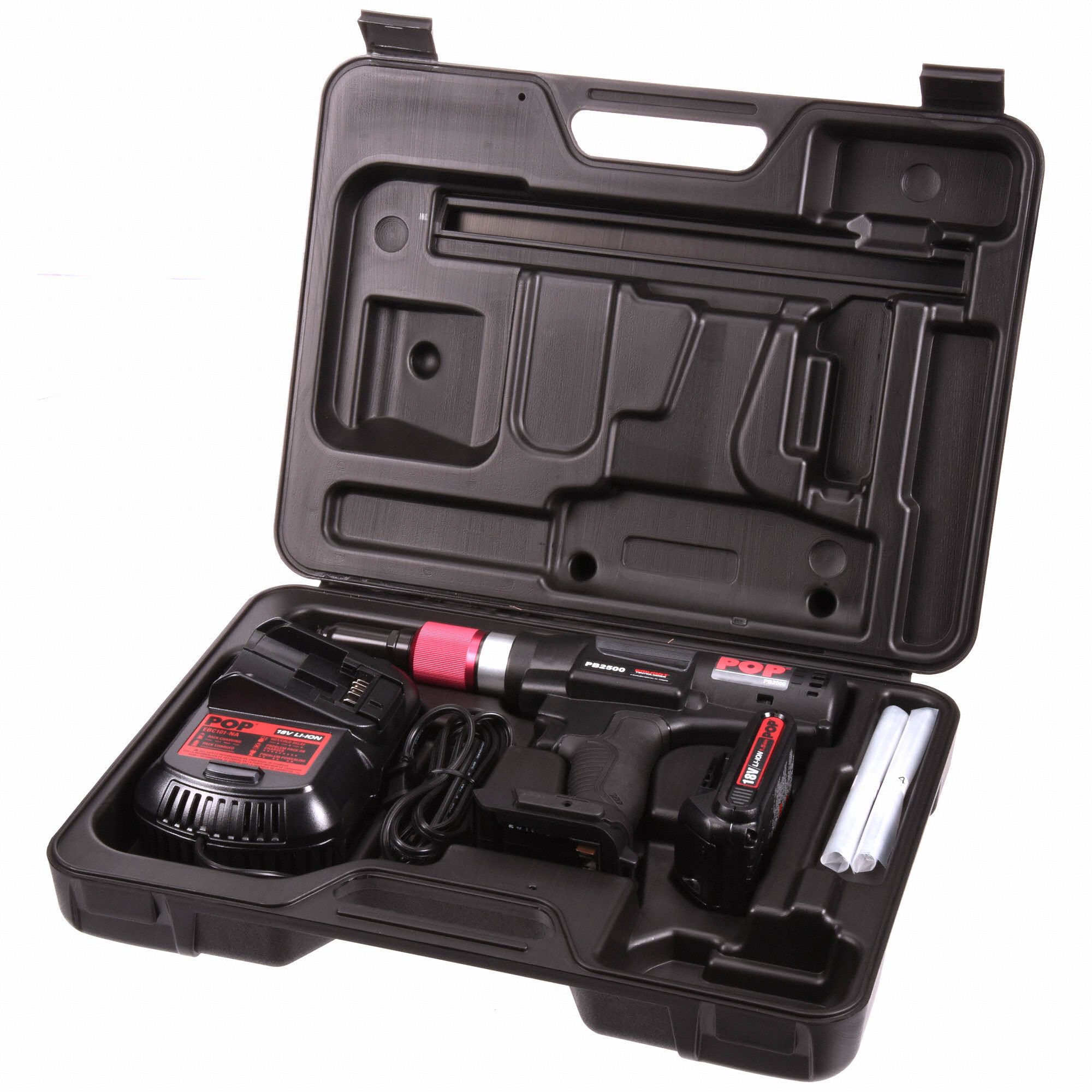POP AVDEL Rivet Tool, 1,911 lb Pulling Force, 18V DC 40G468PB2500NA