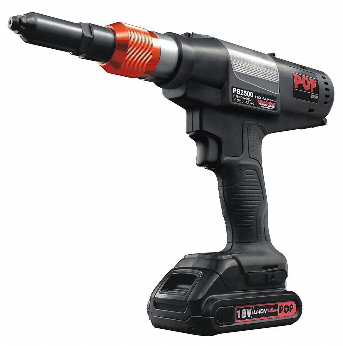 rivet pop cordless tool kit battery riveter grainger gun case charger gesipa avdel 18v zoro molded 20v blow hr 5a