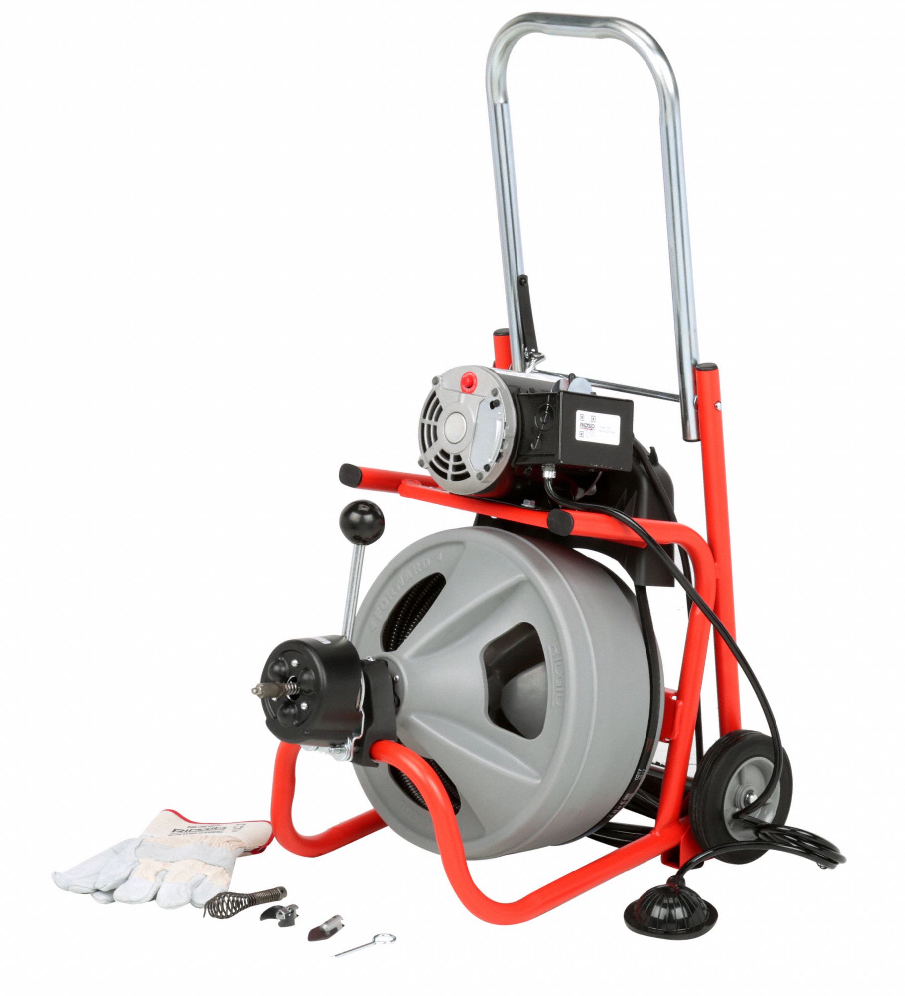 RIDGID Drain Cleaning Machine: 1-1/2 in to 4 in Drain Line I.D. Size ...