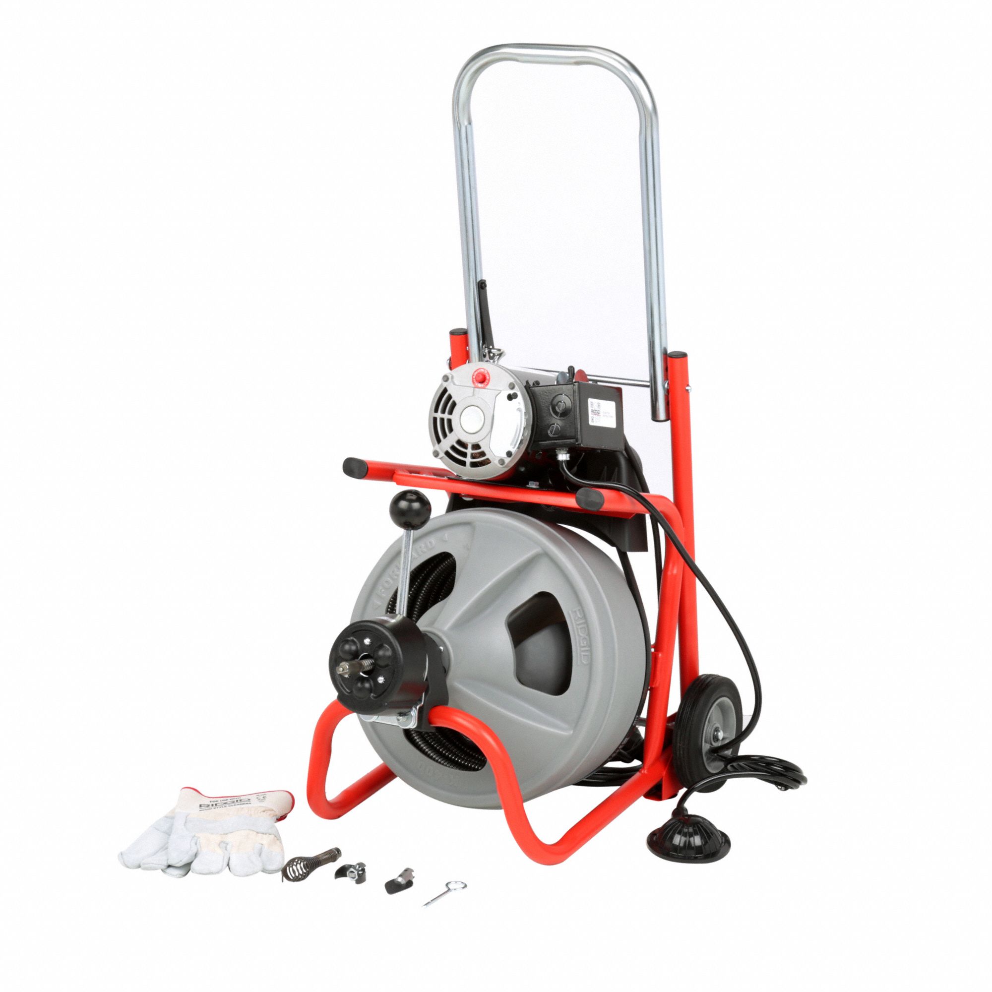 Ridgid 100 ft Corded Drain Cleaning Machine, 115V AC K-400 with C-32 IW