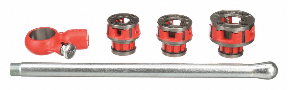 RIDGID Manual Threader Die Head: Bolt Threading, NPT, 1/2 in Compatible Min  Pipe Size, Right Hand