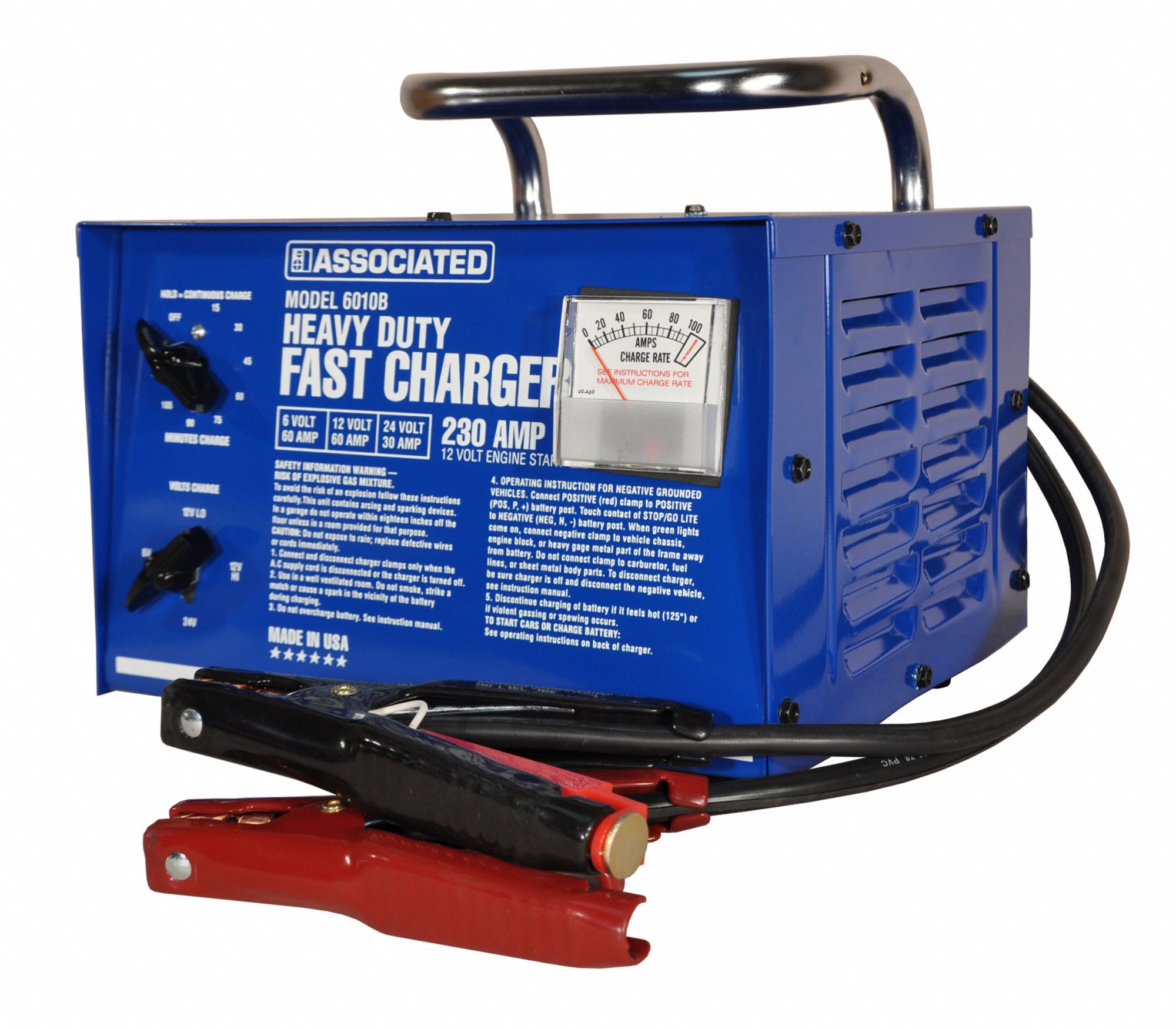 BATTERY CHARGER, BOOSTING/CHARGING, AUTOMOTIVE, FOR DEEP CYCLE/LEAD ACID, TIMER