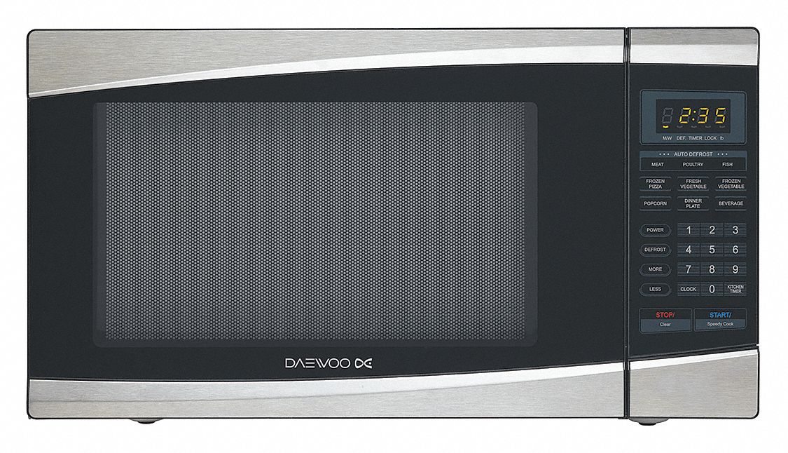 DAEWOO Silver Microwave, 1.3 cu ft, 120 V - 40GR50|40GR50 - Grainger