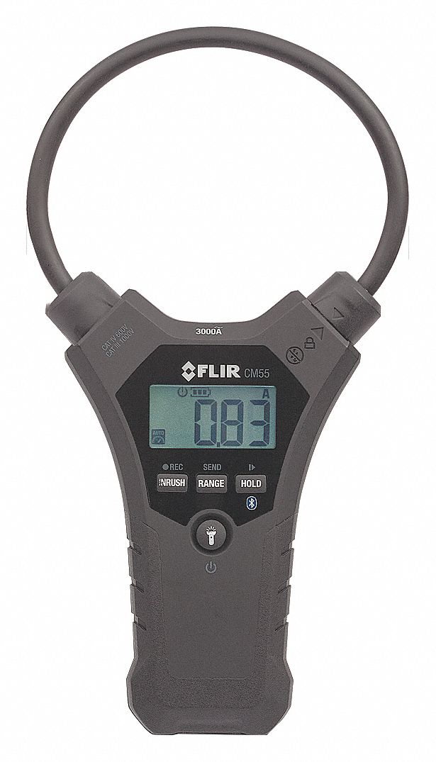 FLIR Flex Digital Clamp Meter, 4.5 in (114 mm) Jaw Capacity, CAT IV