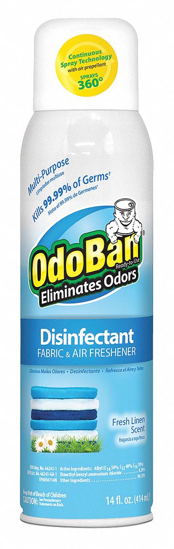 ODOBAN, Aerosol Spray Can, 14 oz Container Size, Odor Eliminator and ...