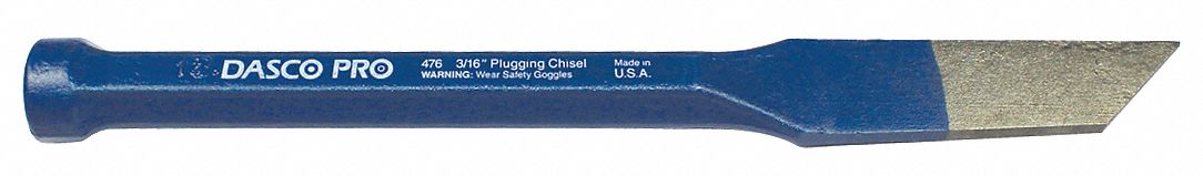 DASCO PRO 476 Plugging Chisel,10 in.,3/16 in. Tip PK 6