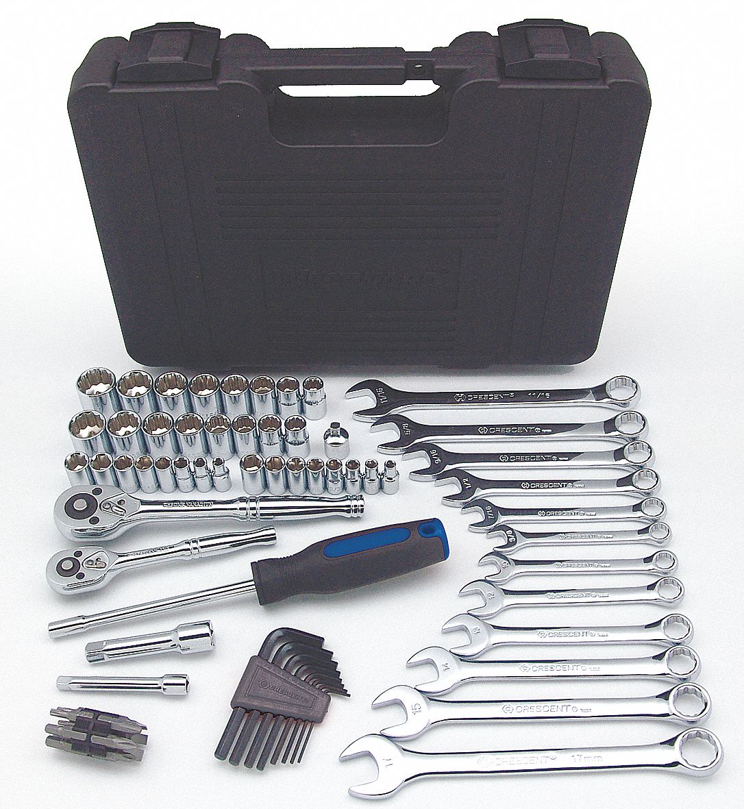 MASTER TOOL SET,SAE/METRIC,70 PIECES